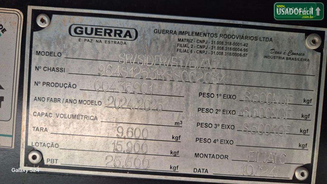 GUERRA SR BITRENZÃO SIDER 3E PL 6X4 12500 12500 2024/2025 — foto 17 de 18