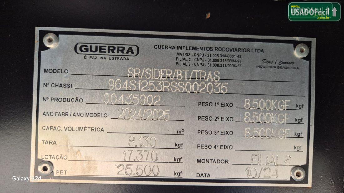 GUERRA SR BITRENZÃO SIDER 3E PL 6X4 12500 12500 2024/2025 — foto 18 de 18