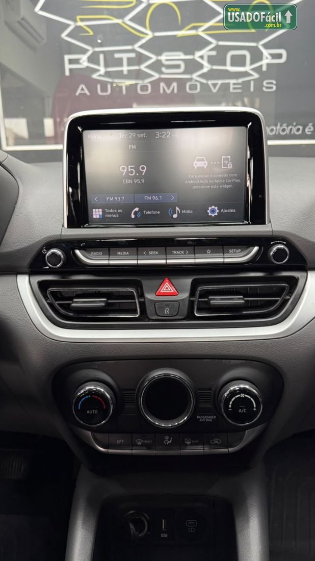 Hyundai HB20S Sedan Comfort Plus 1.0 Turbo Automático Flex 2024/2025 — foto 5 de 14