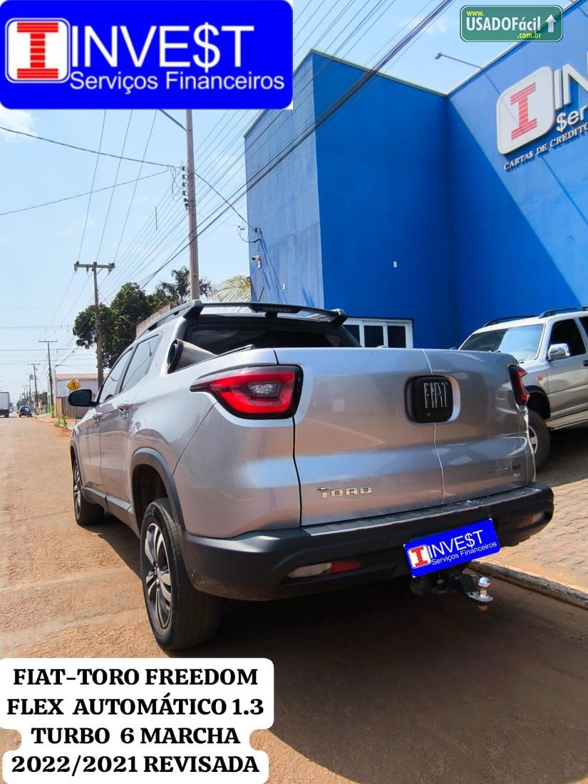 Fiat Toro Freedom 1.3 T270 4x2 Automático Flex 2021/2022 — foto 8 de 14