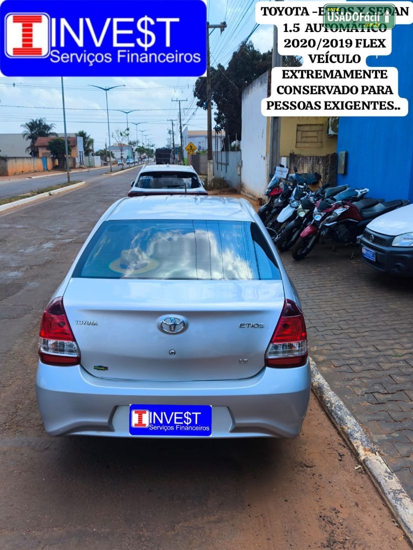 Toyota Etios Sedan X 1.5 Automático Flex 2019/2020 — foto 8 de 16