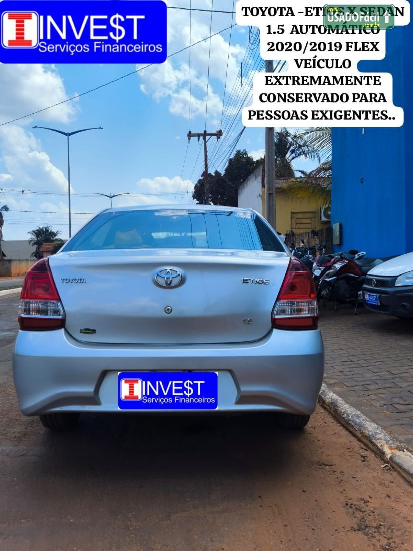 Toyota Etios Sedan X 1.5 Automático Flex 2019/2020 — foto 9 de 16