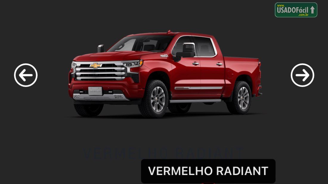 Veículo à venda CHEVROLET/GM SILVERADO HIGH COUNTRY CD 4X4 AUTOMÁTICO