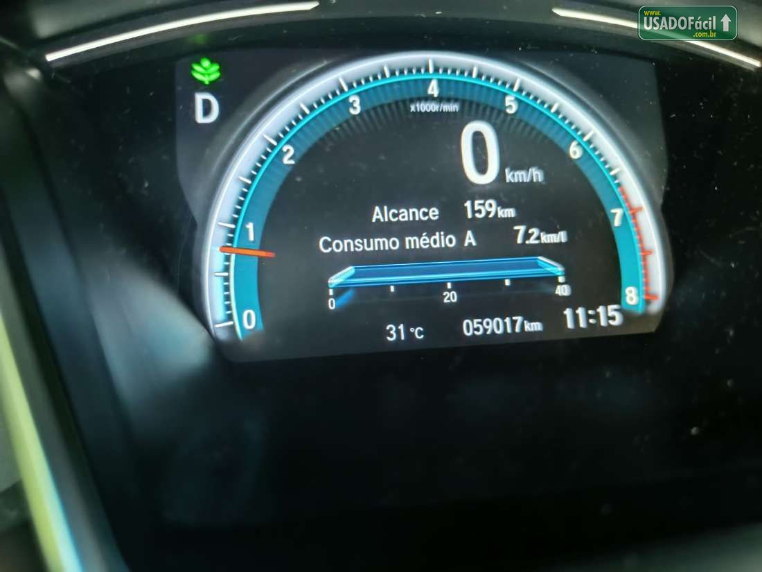 Honda Civic Sedan EXL 2.0 Automático Flex 2021/2021 — foto 11 de 13
