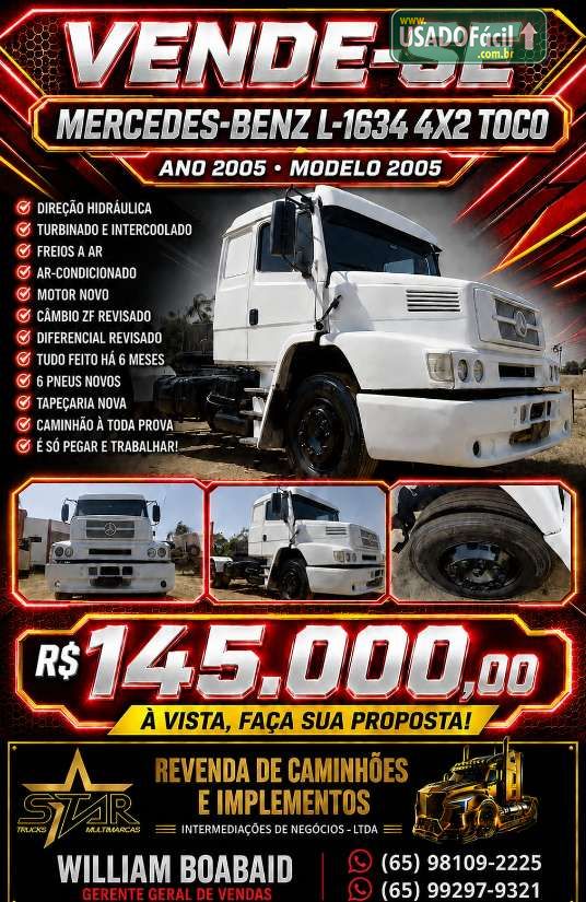 MERCEDES-BENZ MERCEDES-BENZ LS-1634 4X2 TOCO