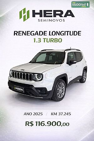 Renegade Longitude T270 1.3 Turbo 4x2 Automático Flex