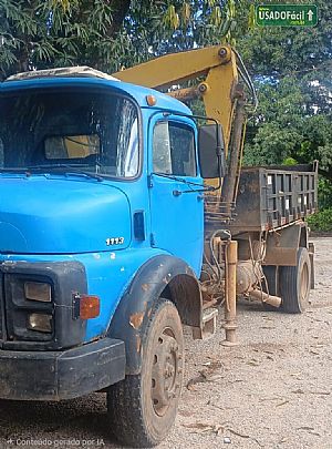 Mercedes L-1113 caçamba basculante munck