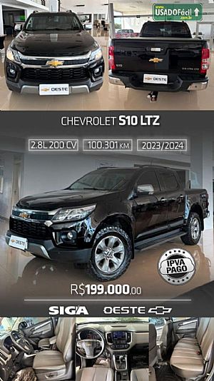 S10 LTZ CD 2.8 4x4 TDI Automático Diesel