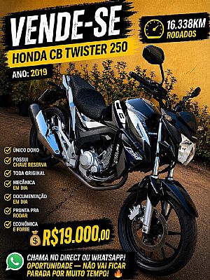Cb 250 Twister 2019/2019 em Cuiabá - MT