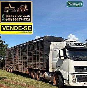 VOLVO FH-400 6X2 GLOBETROTTER I-SHIFIT GAIOLA BOIADEIRA O3-EIXOS