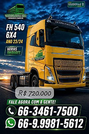 Volvo Fh 540 Globetrotter 6x4 2023/2024 em Jaciara - MT
