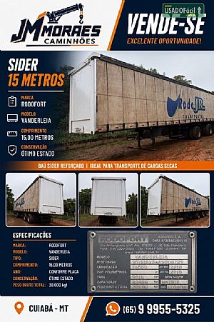 Carreta Sider 15 Metros