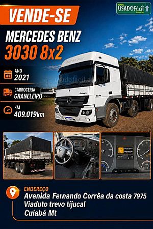 Atego 3030 8x2 2p (diesel)(e5) 2021/2021 em Cuiabá - MT