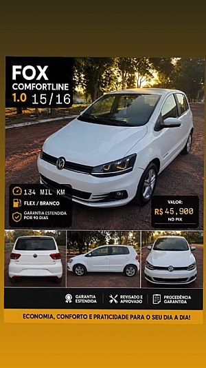 Fox Comfortline 1.0 4p Flex 2015/2016 em Cuiabá - MT