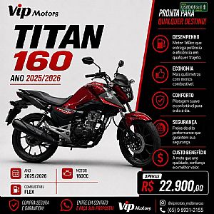Cg 160 Titan 2025/2026 em Tangará da Serra - MT