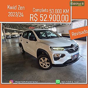 Kwid Zen 1.0 Mecânico Flex 2023/2024 em Cuiabá - MT