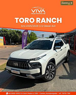 Toro Ranch 2.2 16v 4x4 Turbo Automático Diesel 2025/2026 em Rondonópolis - MT