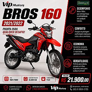 Nxr 160 Bros Esdd Flexone 2021/2022 em Tangará da Serra - MT
