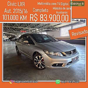 Civic Sedan Lxr 2.0 Automático Flexone 2015/2016 em Cuiabá - MT