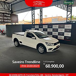 Saveiro Trendline 1.6 Total Flex 2020/2021 em Rondonópolis - MT