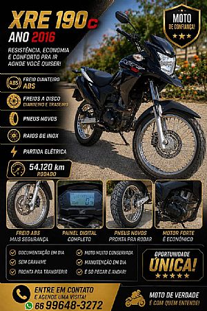 Xre 190 Flex 2016/2016 em Rondonópolis - MT