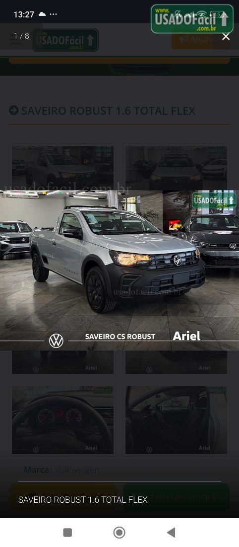 VOLKSWAGEN Saveiro Robust CD 1.6 Total Flex 2024/2025 — foto 2 de 7