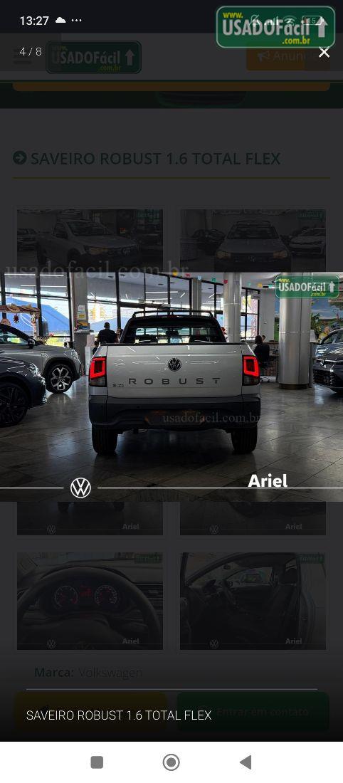VOLKSWAGEN Saveiro Robust CD 1.6 Total Flex 2024/2025 — foto 4 de 7