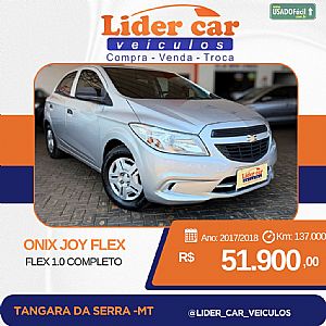 Onix Joy Hatch 1.0 Mecânico Flex 2017/2018 em Tangará da Serra - MT