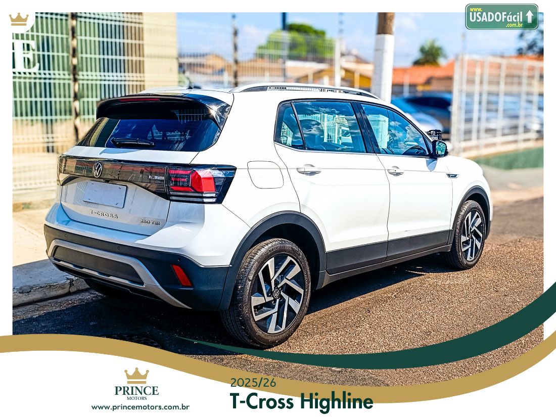 Volkswagen T-Cross Highline 250 TSI 1.4 Automático Flex 2025/2026 — foto 2 de 15