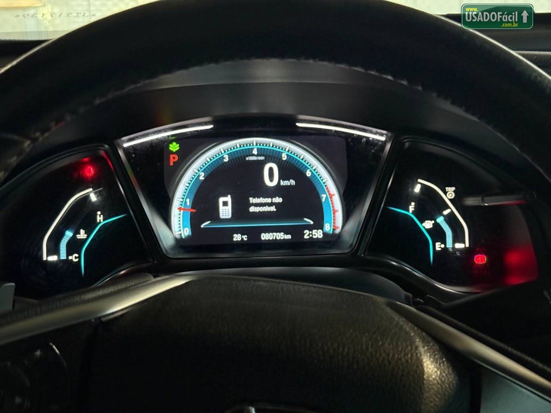 Honda Civic Sedan EXL 2.0 Automático Flex 2018/2018 — foto 12 de 16