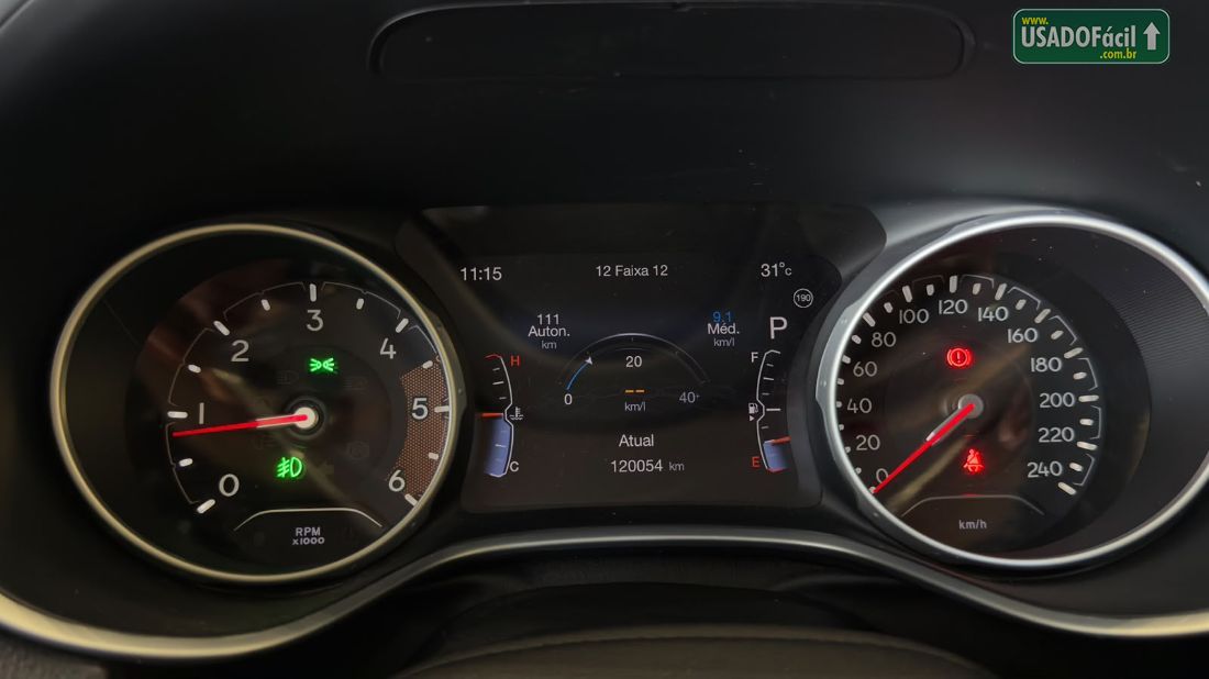 Jeep Compass Longitude 2.0 4X4 Automático Diesel 2020/2020 — foto 11 de 13