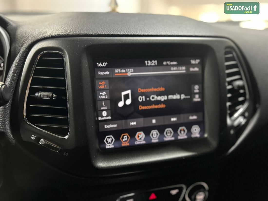 Jeep Compass Longitude 2.0 4X4 Automático Diesel 2020/2021 — foto 19 de 28