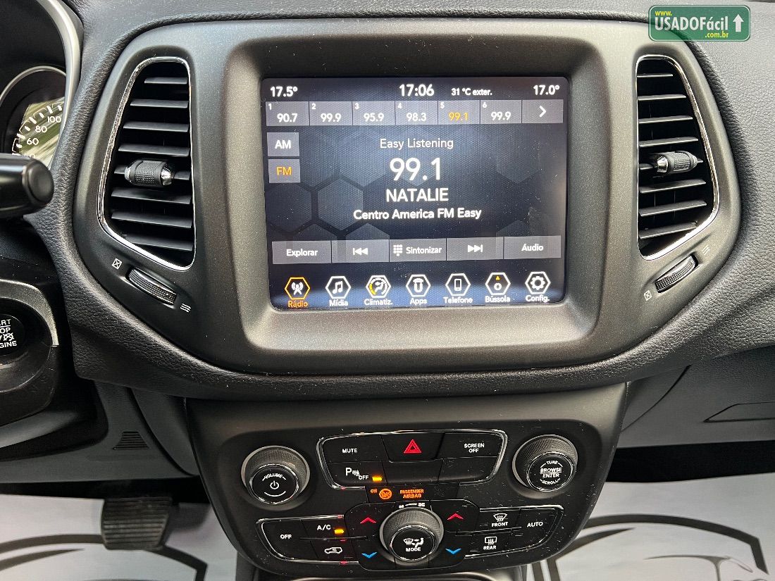 Jeep Compass Longitude 2.0 4x2 Automático Flex 2018/2019 — foto 23 de 30
