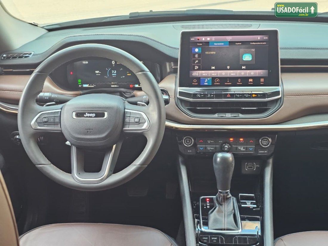 Jeep Compass Limited T270 1.3 Turbo Automático Flex 2021/2022 — foto 11 de 21