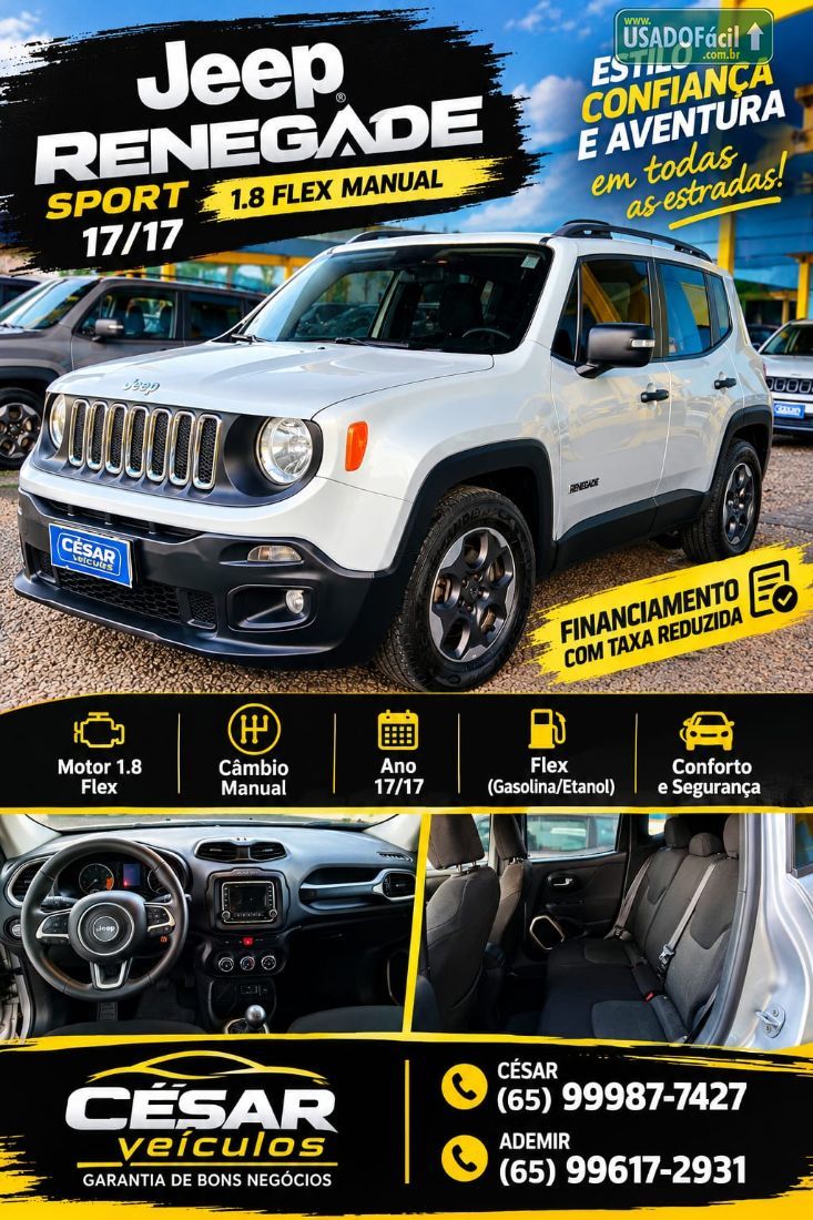 JEEP Renegade 1.8 4x2 Mecânico Flex