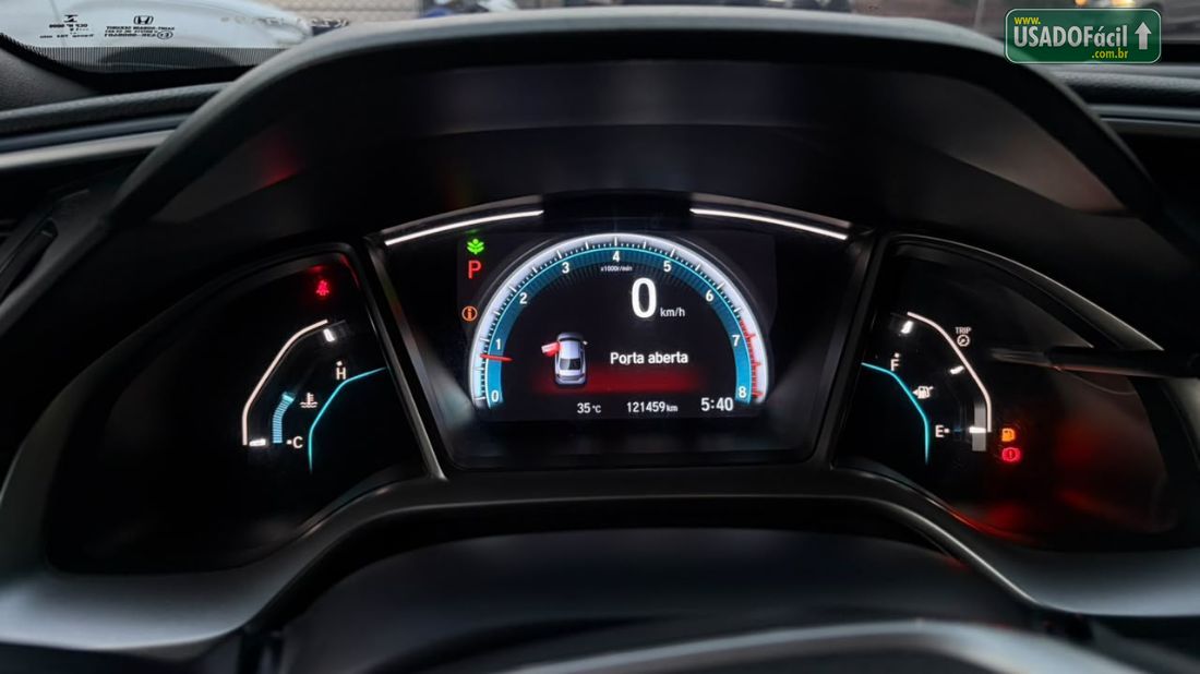 Honda Civic Sedan EXL 2.0 Automático Flex 2019/2019 — foto 12 de 13