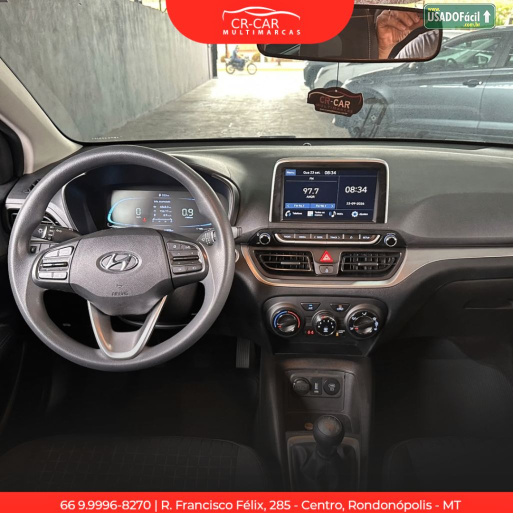 Hyundai HB20 Hatch Limited Plus 1.0 Mecânico Flex 2024/2025 — foto 8 de 14