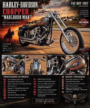 Harley Davidson Fat Boy Flstf 1997/1997 em Tangará da Serra - MT