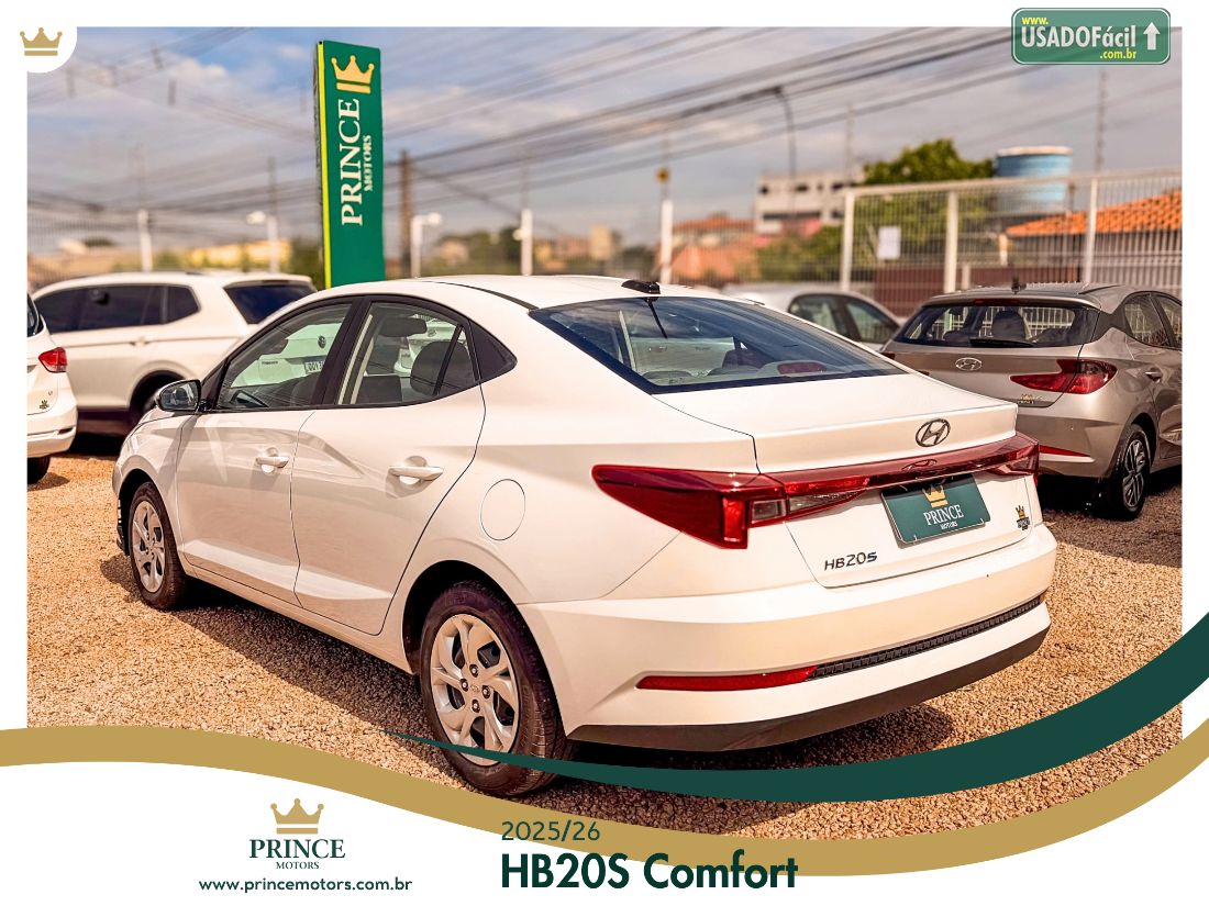 Hyundai HB20S Sedan Comfort 1.0 Mecânico Flex 2025/2026 — foto 2 de 19