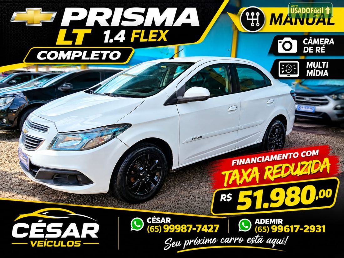 CHEVROLET/GM Prisma Sedan LT 1.4 8V FlexPower 2014/2014 — foto 3 de 10