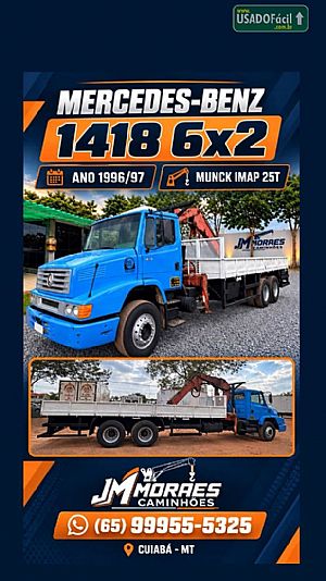 Mercedes L-1418 6X2 MUNCK IMAP 20T