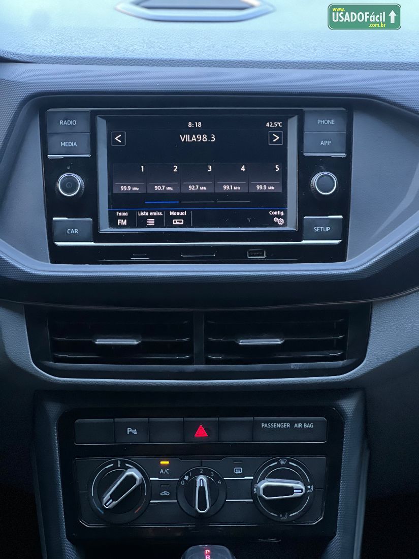 Volkswagen T-Cross Comfortline 200 TSI 1.0 Automático Flex 2019/2020 — foto 12 de 14