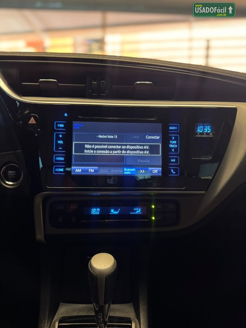 Toyota Corolla XEI 2.0 Automático Flex 2017/2018 — foto 10 de 13