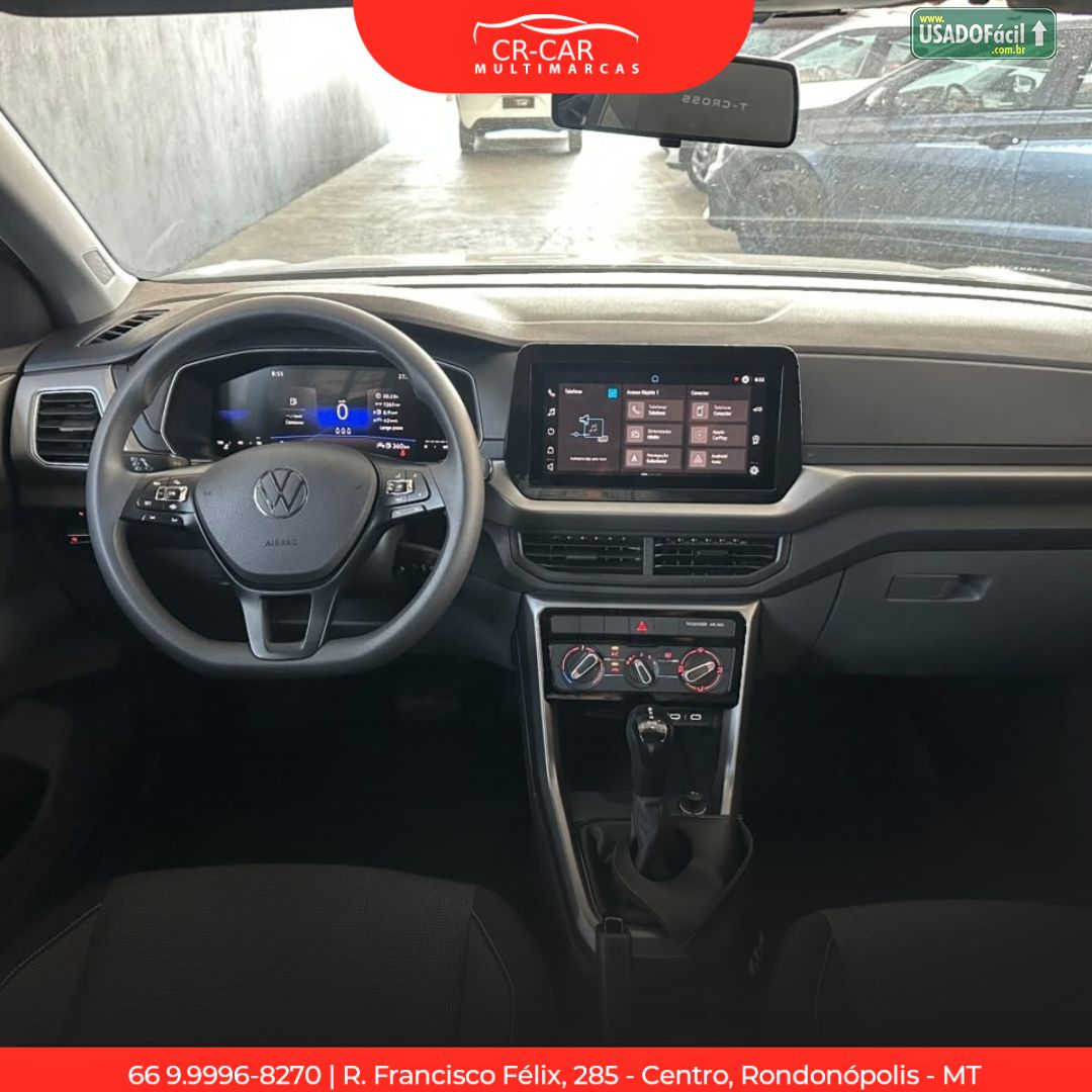 Volkswagen T-Cross Sense 200 TSI 1.0 Automático Flex 2024/2025 — foto 8 de 15