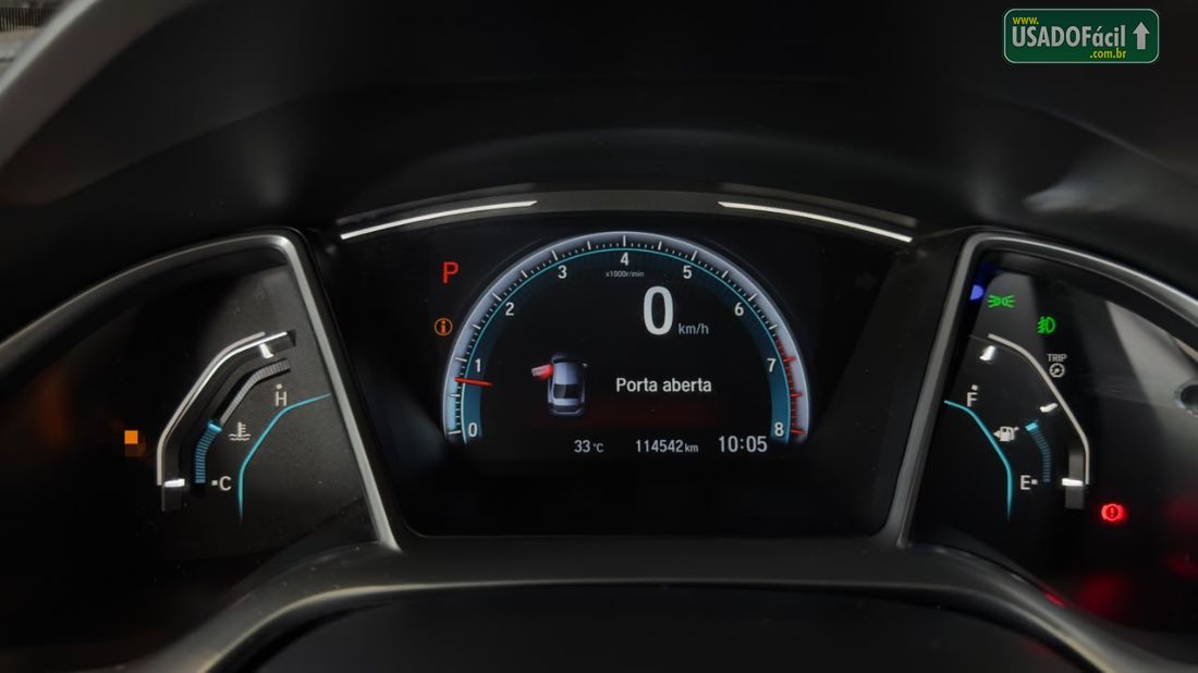 Honda Civic Sedan EXL 2.0 Automático Flex 2021/2021 — foto 12 de 13