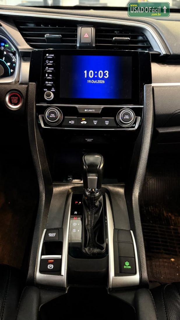 Honda Civic Sedan EXL 2.0 Automático Flex 2021/2021 — foto 8 de 13
