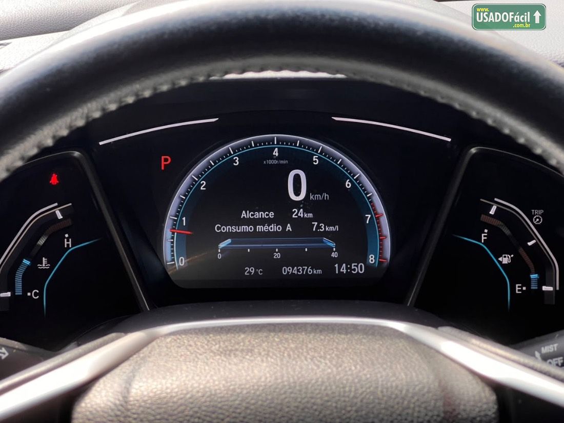 Honda Civic Sedan EXL 2.0 Automático Flex 2021/2021 — foto 9 de 10