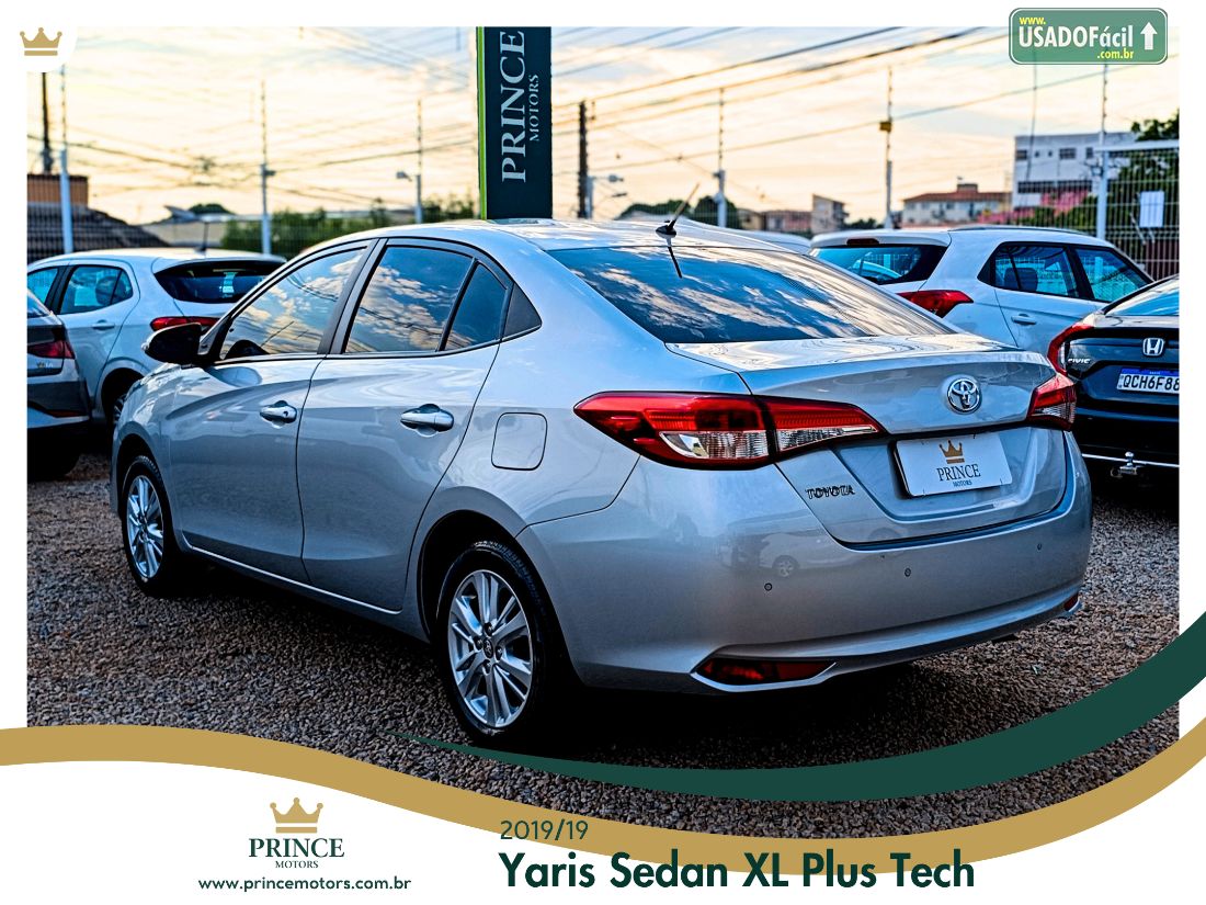 Toyota Yaris Sedan XL Plus Tech 1.5 Automático Flex 2019/2019 — foto 2 de 22