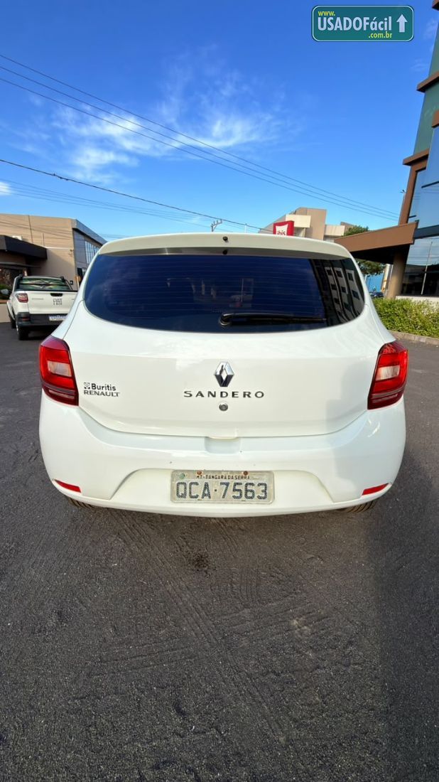 Renault Sandero Authentique 1.0 Flex 5P 2017/2018 — foto 8 de 13