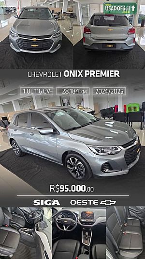 CHEVROLET/GM Onix Hatch Premier 1.0 Turbo Automático Flex